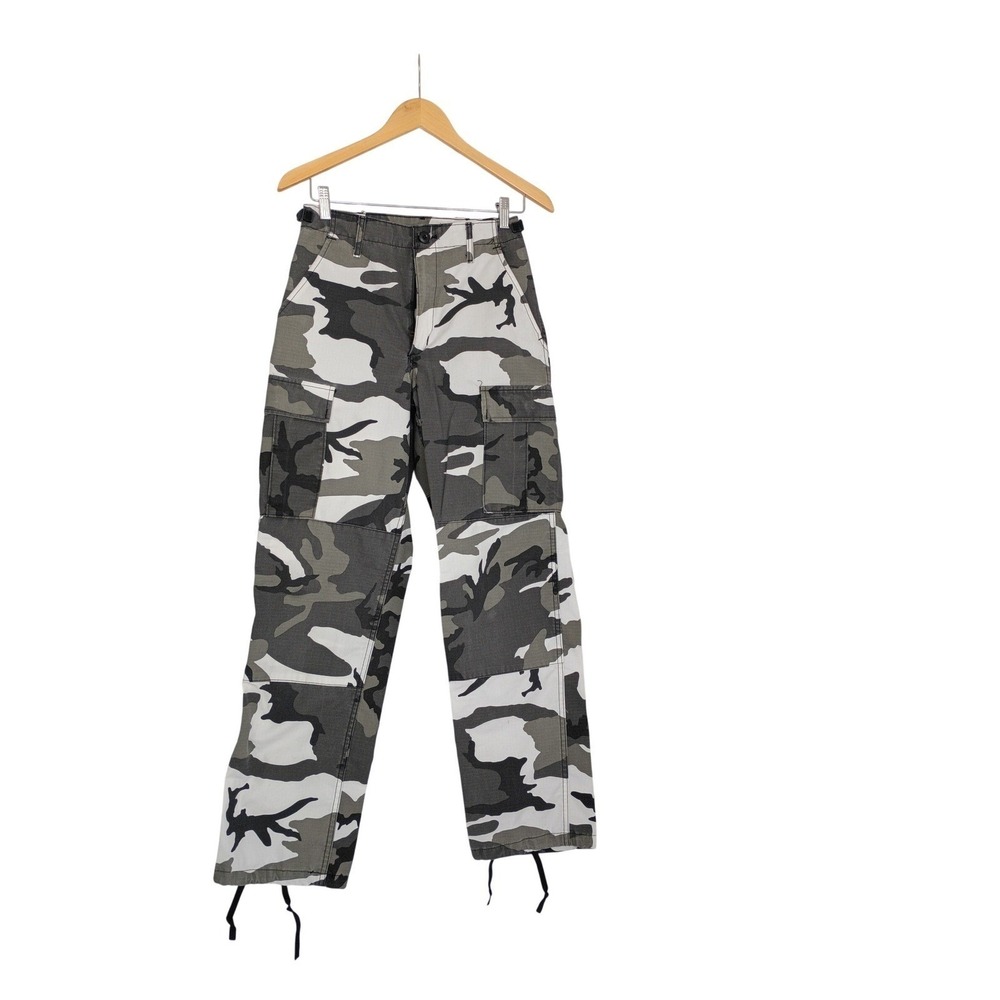 Propper Y2K Camo Cargo Pants Utility Streetwear Military Grunge Trousers-Size 26 - Picture 3 of 9